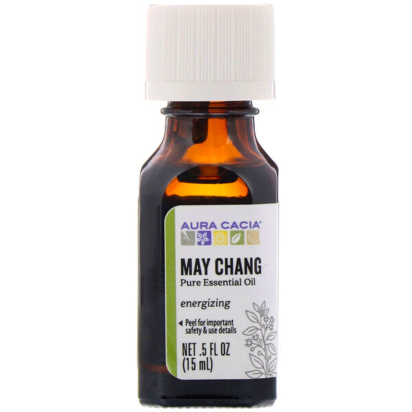 Чистое эфирное масло May Chang, 0,5 ж. унц. (15 мл) Aura Cacia