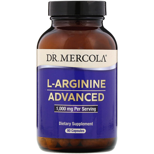 L-аргинин Advanced, 333 мг, 90 капсул Dr. Mercola