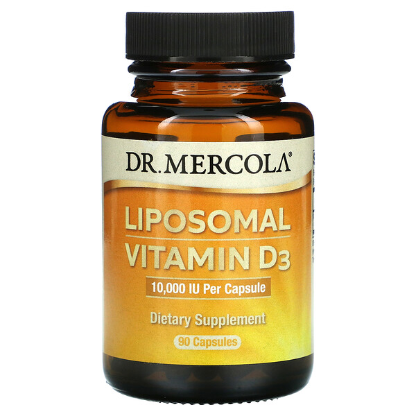 Липосомальный витамин D3, 10 000 МЕ, 90 капсул Dr. Mercola