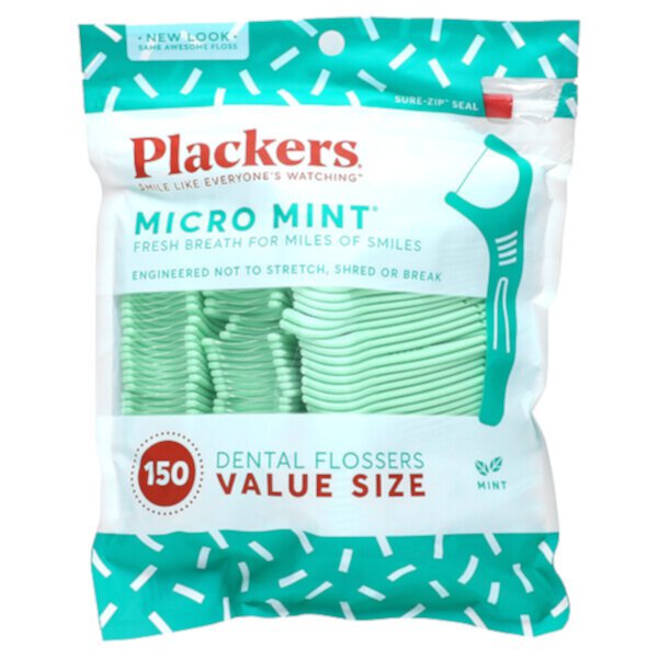 Micro Mint, Зубные нити, недорогой размер, как новый, 150 шт. Plackers