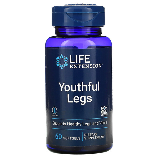 Молодость ног , 60 мягких желатиновых капсул Life Extension