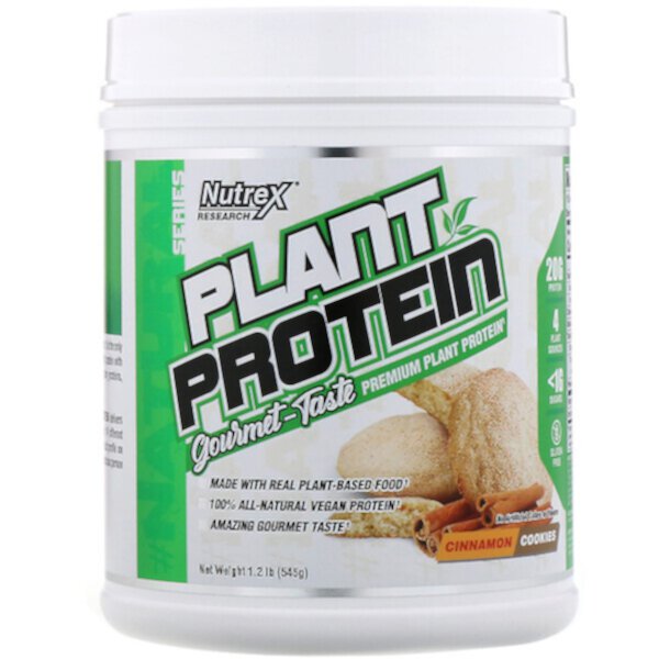 Natural Series, Растительный белок, печенье с корицей, 1,2 фунта (545 г) Nutrex Research