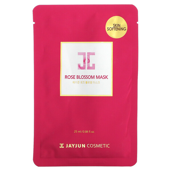Маска Rose Blossom Beauty Mask, 1 лист, 0,84 ж. унц. (25 мл) Jayjun Cosmetic