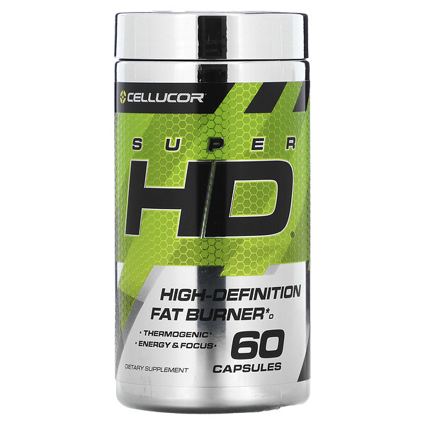 Super HD, Высокоэффективный жиросжигатель - 60 капсул - Cellucor Cellucor
