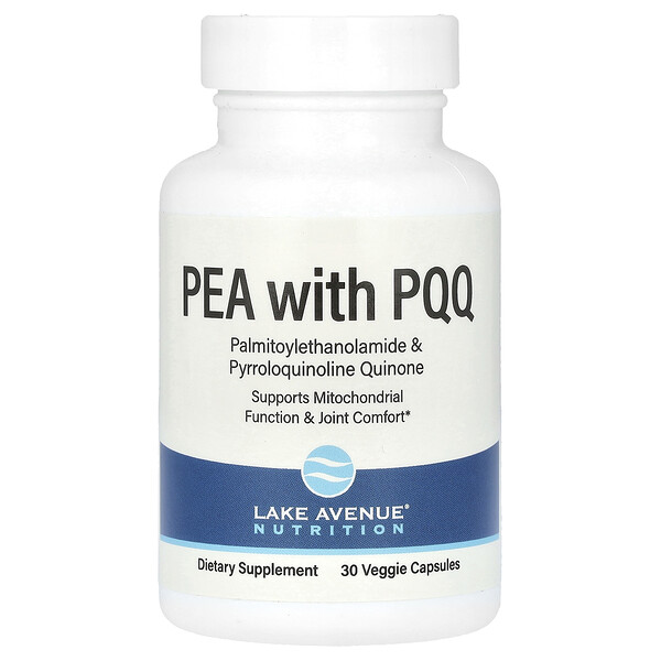 ПЭА 300 мг + PQQ 10 мг, 30 растительных капсул Lake Avenue Nutrition