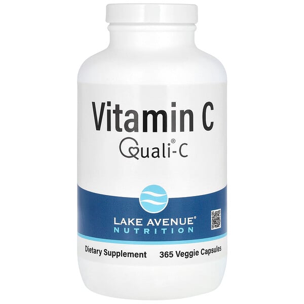 Витамин C, Quali-C, 1000 мг, 365 растительных капсул Lake Avenue Nutrition