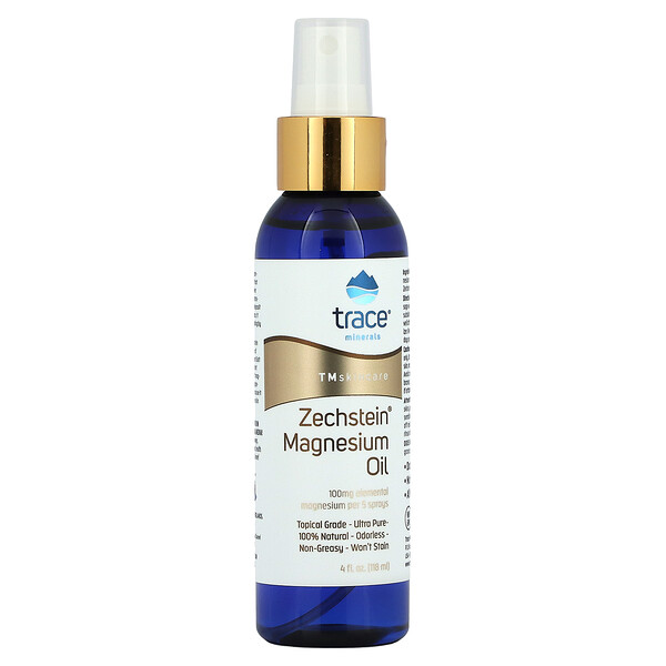 TM Skincare, Магниевое масло Zechstein, 4 жидких унции (118 мл) Trace Minerals Research