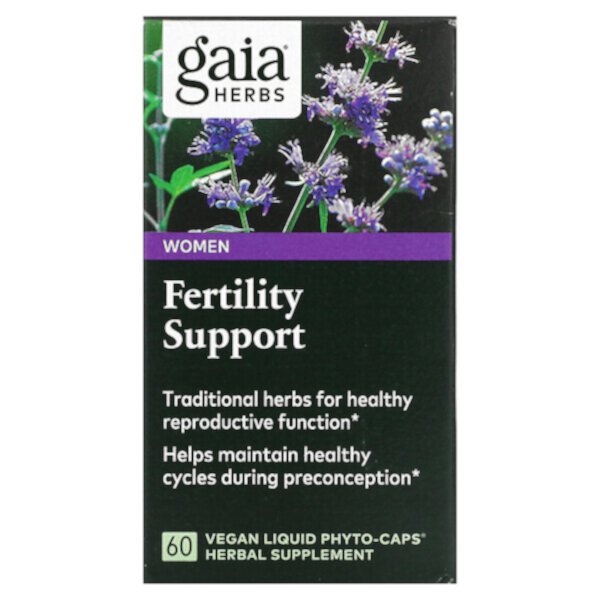 Поддержка фертильности для женщин, 60 веганских жидких фито-капсул Gaia Herbs
