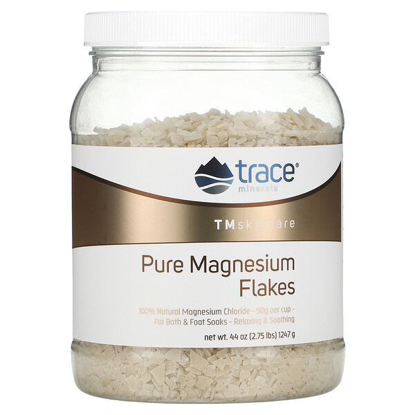 TM Skincare, Хлопья чистого магния, 2,75 фунта (1247 г) Trace Minerals ®