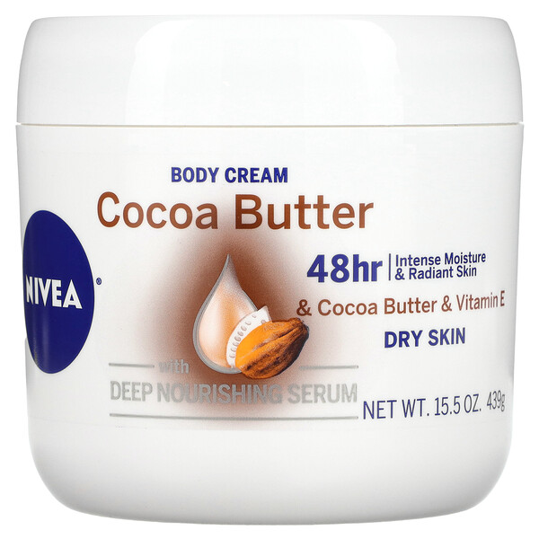 Крем для тела, масло какао, 15,5 унций (439 г) Nivea