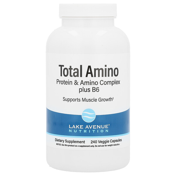Total Amino, 240 растительных капсул - Lake Avenue Nutrition Lake Avenue Nutrition