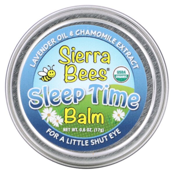 Стик-бальзам Sleep Time, лаванда и ромашка, 0,6 унции (17 г) Sierra Bees