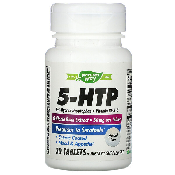 5-HTP, 30 таблеток Nature's Way