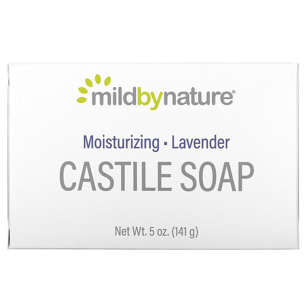 Castile Bar Soap, лаванда, 5 унций (141 г) Mild By Nature