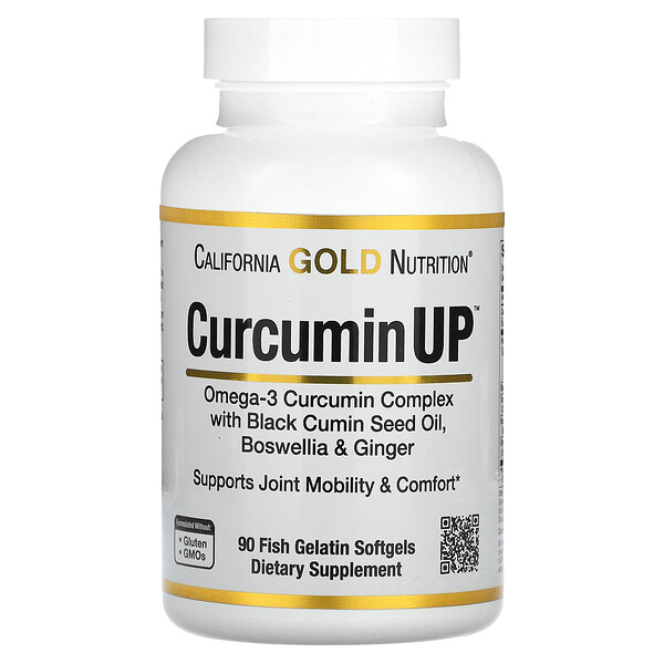 Curcumin UP - 90 желатиновых капсул - California Gold Nutrition California Gold Nutrition
