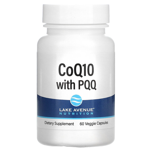 CoQ10 с PQQ, 100 мг, 60 растительных капсул - Lake Avenue Nutrition Lake Avenue Nutrition