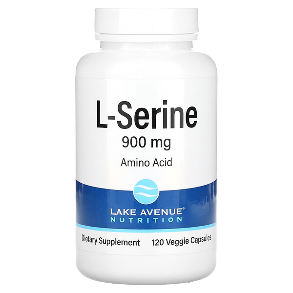 L-серин, 900 мг, 120 растительных капсул Lake Avenue Nutrition