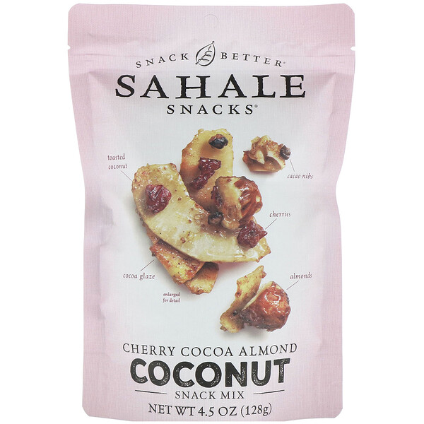 Snack Mix, Cherry Cocoa Minmond Coconut, 4,5 унции (128 г) Sahale Snacks