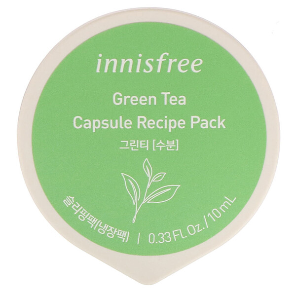 Capsule Recipe Pack, зеленый чай, 0,33 ж. унц. (10 мл) Innisfree