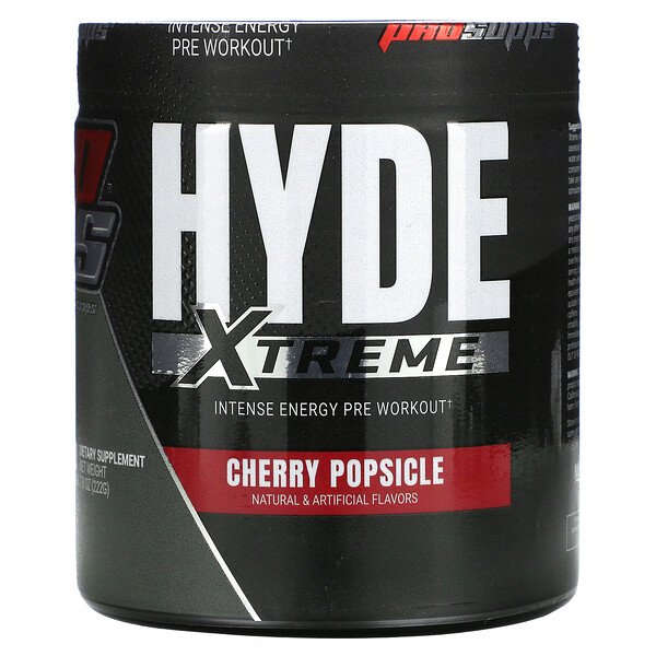 Hyde, Xtreme, интенсивный предтренировочный комплекс, вишневое эскимо, 7,8 унции (222 г) ProSupps
