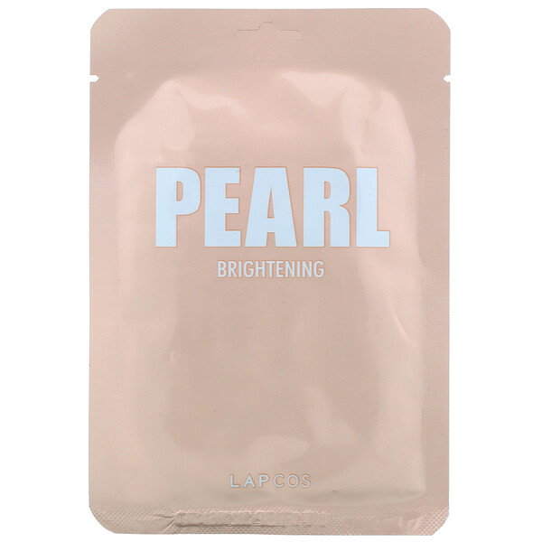 Маска Pearl Sheet Beauty Mask, осветляющая, 1 лист, 0,81 ж. унц. (24 мл) LAPCOS