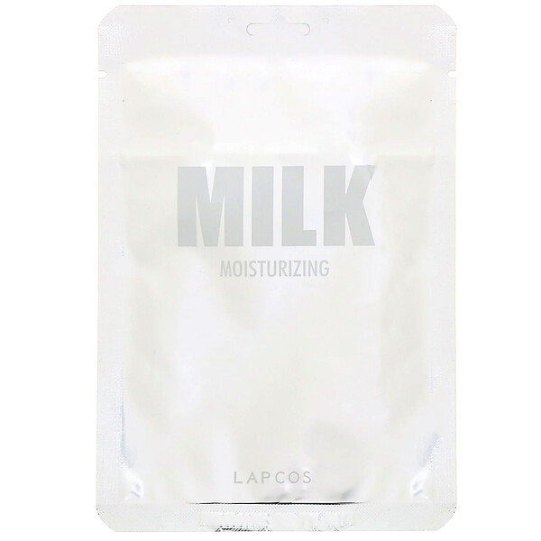 Milk Sheet Beauty Mask, увлажняющая, 1 лист, 1,01 ж. унц. (30 мл) LAPCOS