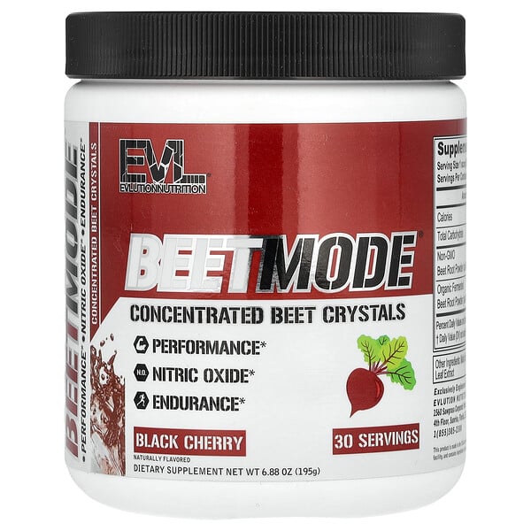 BeetMode, Концентрированный свекольный порошок, вкус черной вишни, 195 г EVLution Nutrition