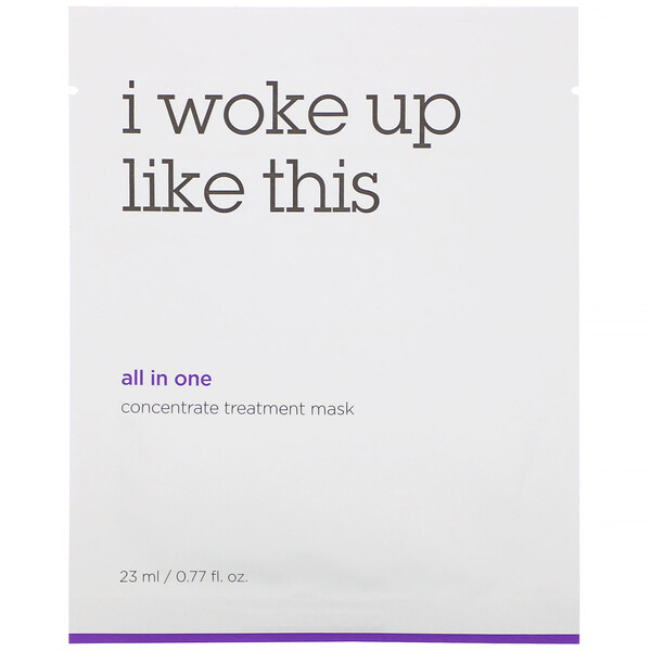 All-in-One, Косметическая маска-концентрат, 6 листов, 0,77 ж. унц. (23 мл) каждый I Woke Up Like This