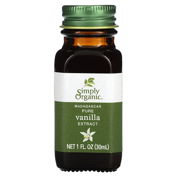 Чистый экстракт мадагаскарской ванили, 1 жидкая унция (30 мл) Simply Organic