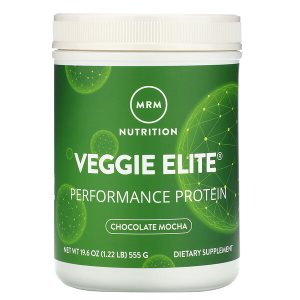 Veggie Elite, Performance Protein, шоколадный мокко, 1,22 фунта (555 г) MRM