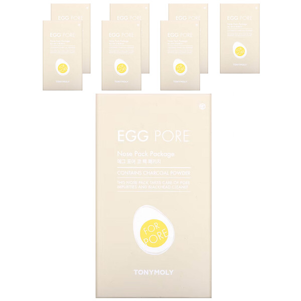 Egg Pore, упаковка для носа, 7 упаковок TONYMOLY