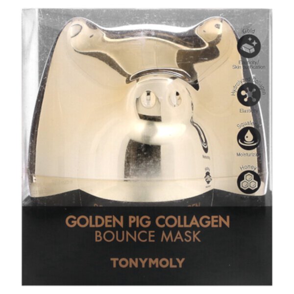 Golden Pig Collagen, Bounce Beauty Mask, 2,70 ж. унц. (80 мл) Tony Moly