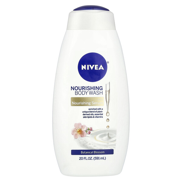 Nourishing Body Wash, Botanical Blossom, 20 fl oz (591 ml) Nivea