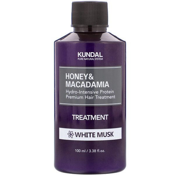 Honey & Macadamia, Лечение, белый мускус, 100 мл (3,38 жидк. унции) Kundal