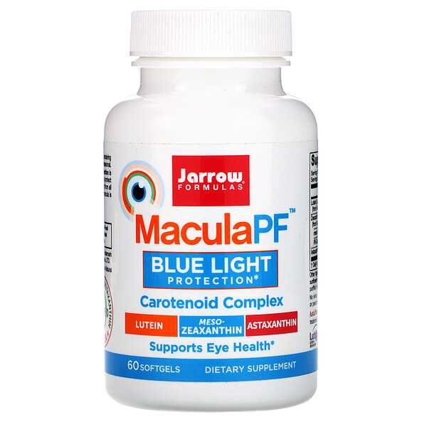 MaculaPF Защита от синего света, 60 гелевых капсул Jarrow Formulas