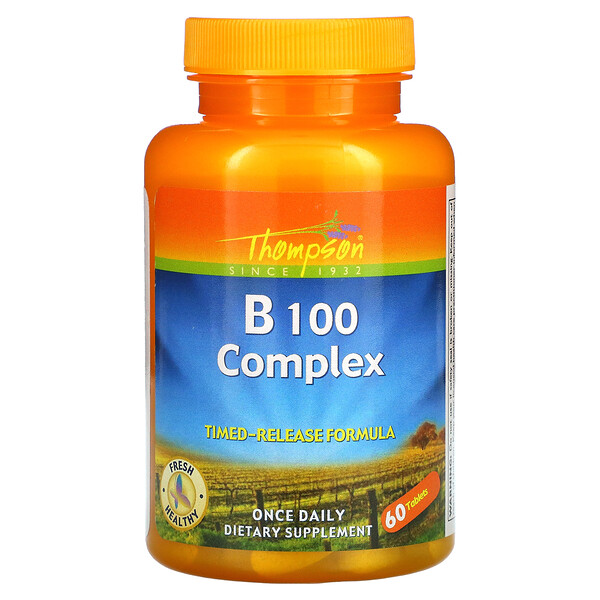 Комплекс B 100, 60 таблеток Thompson