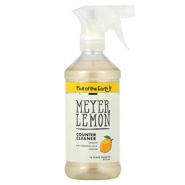 Meyer Lemon Counter Cleaner, 16 жидких унций (473 мл) Fruit of the Earth