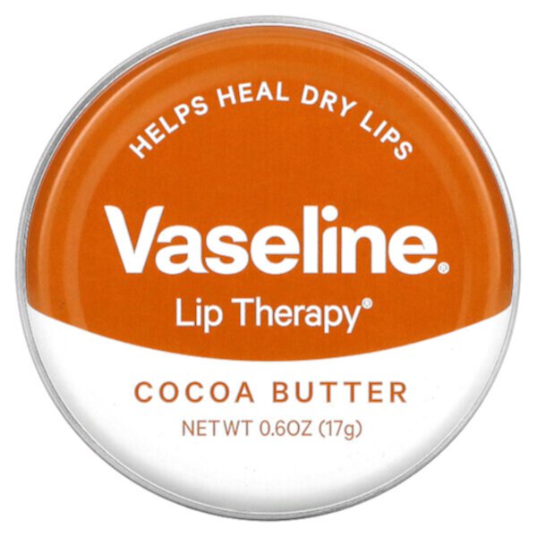 Lip Therapy, Масло какао, 0,6 унции (17 г) Vaseline