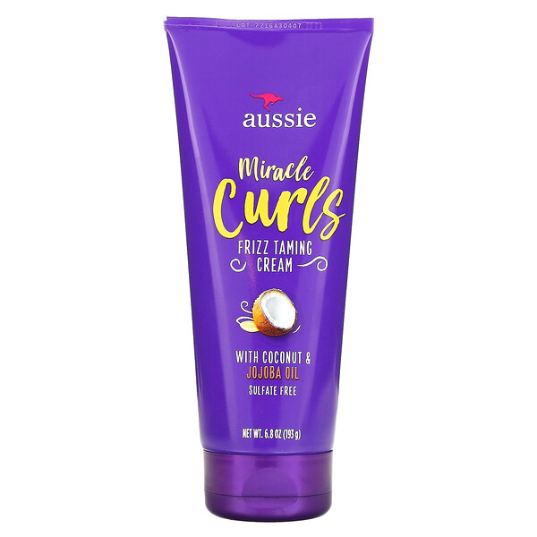 Miracle Curls, Крем для укрощения кудрявых волос, кокос и австралийское масло жожоба, 6,8 унции (193 г) Aussie
