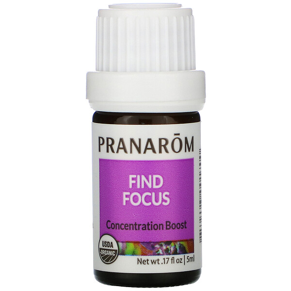 Эфирное масло, Find Focus, 0,17 жидких унций (5 мл) Pranarom