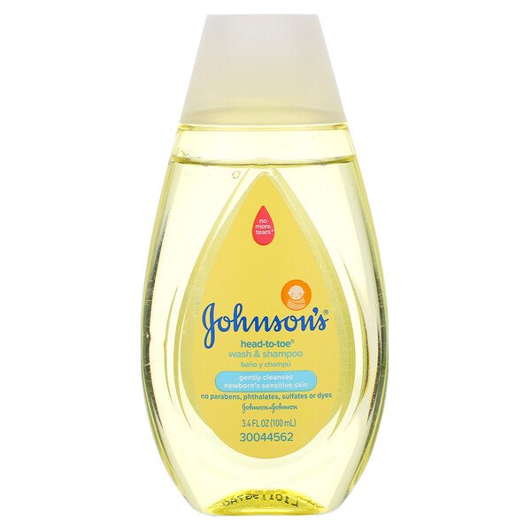 Johnson's Head-to-Toe Wash & Shampoo, 3,4 ж. унц. (100 мл) Johnson's Baby