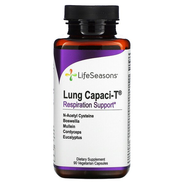 Lung Capaci-T, 90 вегетарианских капсул LifeSeasons