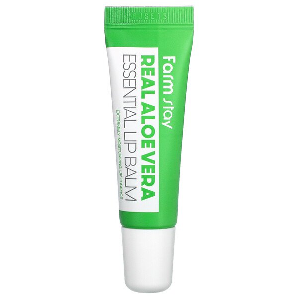 Бальзам для губ Real Aloe Vera Essential, 0,33 ж. унц. (10 мл) Farmstay