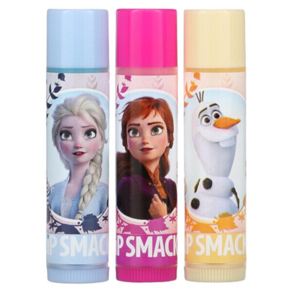 Frozen II, Бальзам для губ, тройная упаковка, 3 штуки, 0,42 унции (12,0 г) Lip Smacker