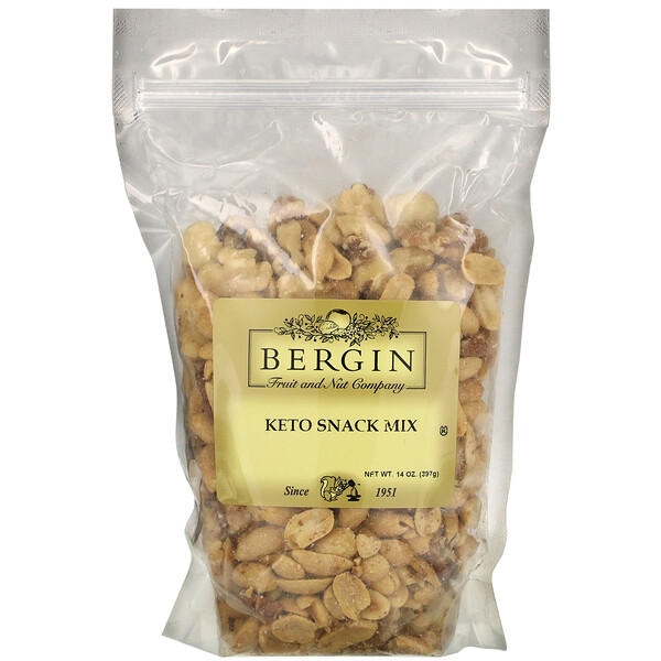 Смесь для закусок с кето, 14 унций (397 г) Bergin Fruit and Nut Company