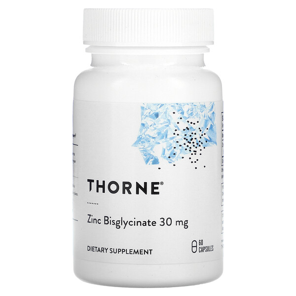 Цинк Бисглицинат - 30 мг - 60 капсул - Thorne Thorne