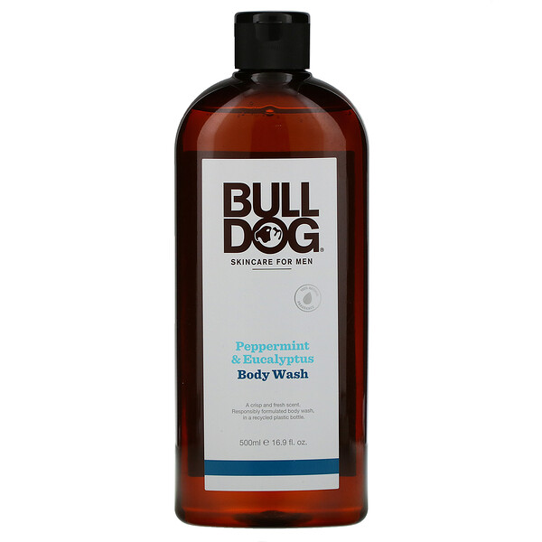 Гель для тела, мята и эвкалипт, 16,9 жидких унций (500 мл) Bulldog Skincare For Men