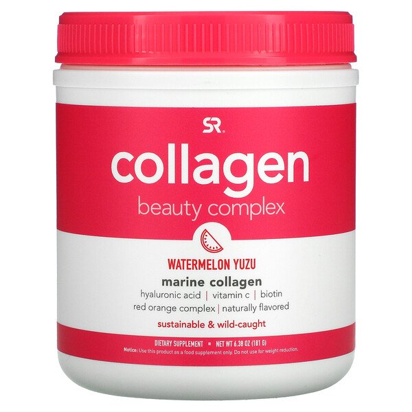 Collagen Beauty Complex, Морской коллаген, арбузный юдзу, 6,38 унции (181 г) Sports Research
