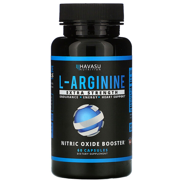 L-аргинин, экстра сила, 60 капсул Havasu Nutrition