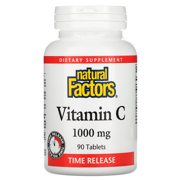 Витамин С с Продленным Высвобождением - 1000 мг - 90 таблеток - Natural Factors Natural Factors